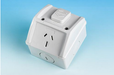 Allsales GREY Single 10amp W/Proof Switch Socket 250V IP53