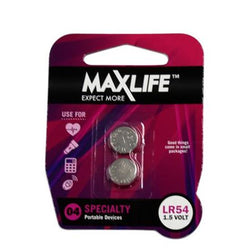 Maxlife LR54 Alkaline Button Cell Battery 2 Pack