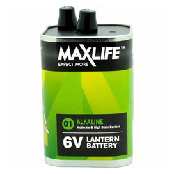 Maxlife MAXLIFE 6V Alkaline Super Heavy Duty Single Battery. Long Lasting Alkaline Formula. For Everyday & High Drain Devices. Long Shelf Life. No Mercury or Cadmium.