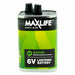 Maxlife MAXLIFE 6V Alkaline Super Heavy Duty Single Battery. Long Lasting Alkaline Formula. For Everyday & High Drain Devices. Long Shelf Life. No Mercury or Cadmium.