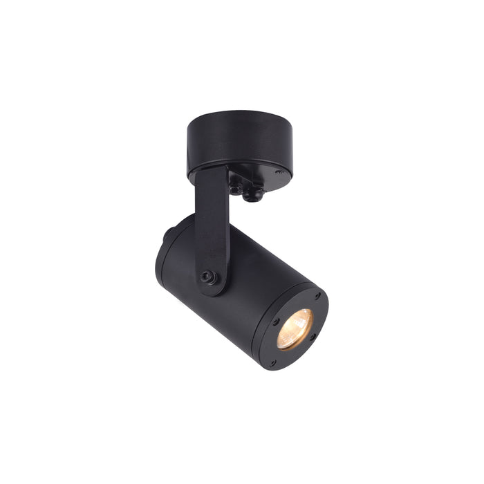 EUROTECH BULLET MEDIUM ADJUSTABLE SPOTLIGHT BLACK 3500K 230V LED 5W IP65