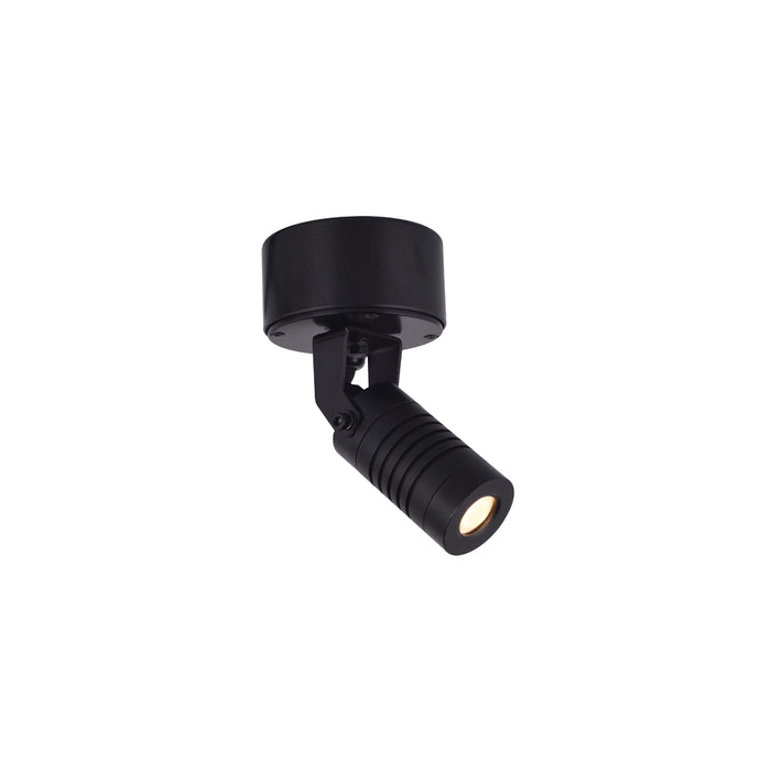 EUROTECH BULLET SMALL ADJUSTABLE SPOTLIGHT BLACK 3500K 230V LED 3W IP65