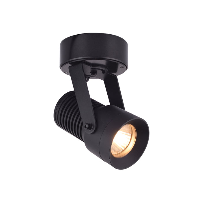 EUROTECH HOOD MEDIUM ADJUSTABLE SPOTLIGHT BLACK 3500K 230V LED 10W IP65