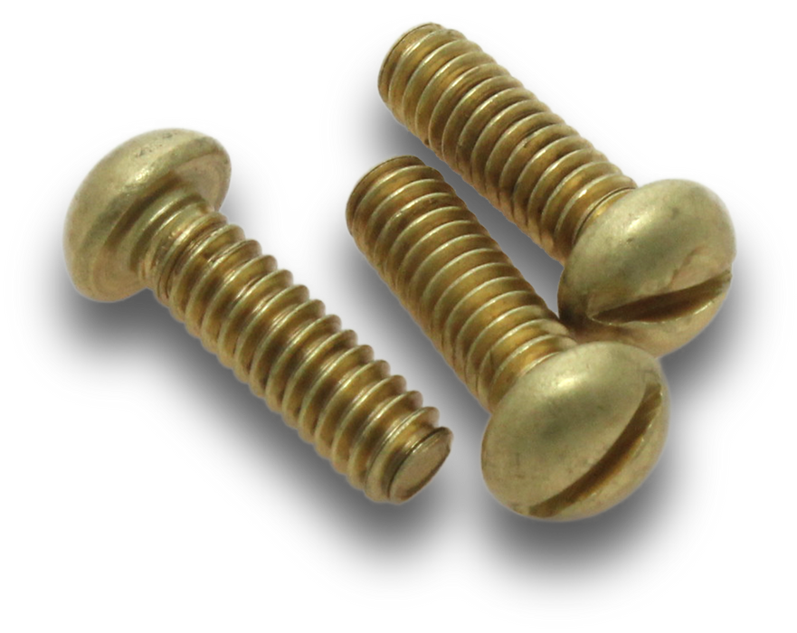 Elecsupp Screw brass 1/4x1in RH