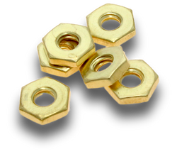 Elecsupp Nuts brass 1/4in