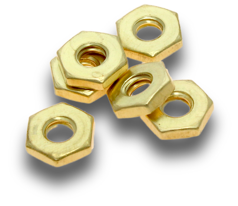 Elecsupp Nuts brass 1/4in