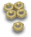 Elecsupp Nuts brass 3/16in