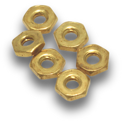 Elecsupp Nuts brass 5/32in