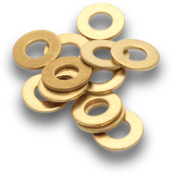 Elecsupp Washer brass 1/4in