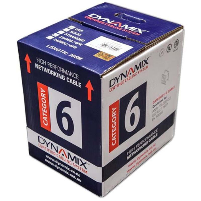 CDY DYNAMIX 305M Cat6 White UTP SOLID