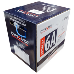 CDY DYNAMIX 305m Cat 6A Blue S/FTP Cable Roll. 23AWGx4P, PVC Jac