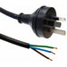 CDY Dynamix 1M 3P Plug to bare end 10A BK