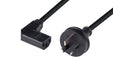 CDY Dynamix Power Cord 3m 1mm 3pin Plug to Right Angled IEC Female Black