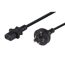 CDL Dynamix Power Cord 750mm 1mm 3pin Plug to IEC Female Black