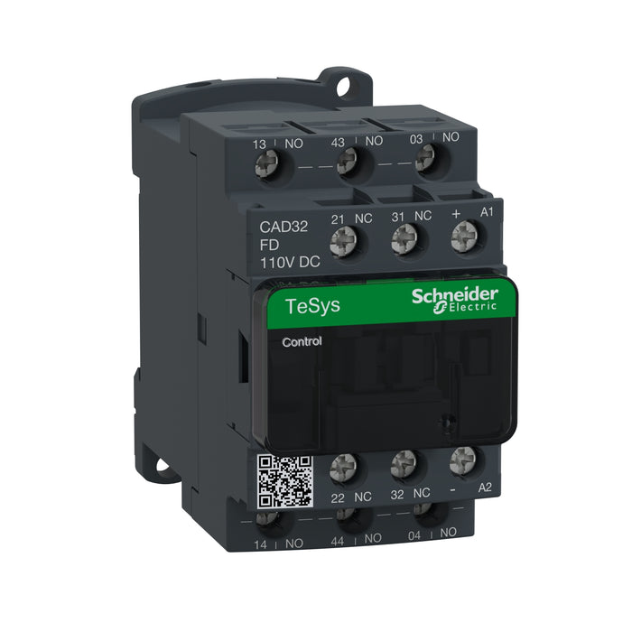 Schneider TeSys Deca control relay - 3 NO + 2 NC - &lt;lt/&gt;= 690 V - 110 V DC standard coil