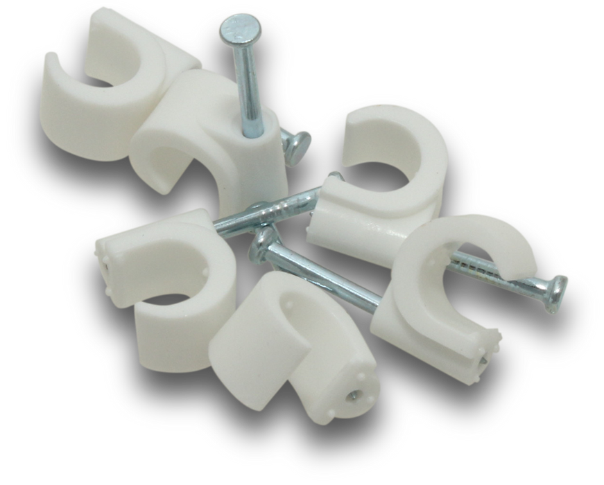 Elecsupp Clips pvc round 8-10mm