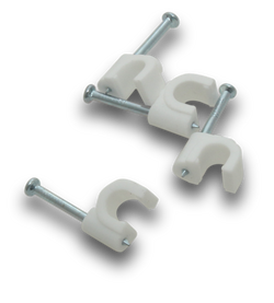 Elecsupp Clips pvc round 7.0mm White