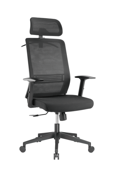 CDL Brateck Office Chair with Headrest. Ergonomic & Breathable Mesh Back