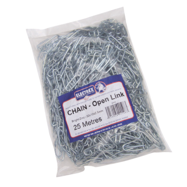 Firstflex CHOL Anchor Wire Chain open 32x12x2.5mm (25mtrs in Bag) Firstflex