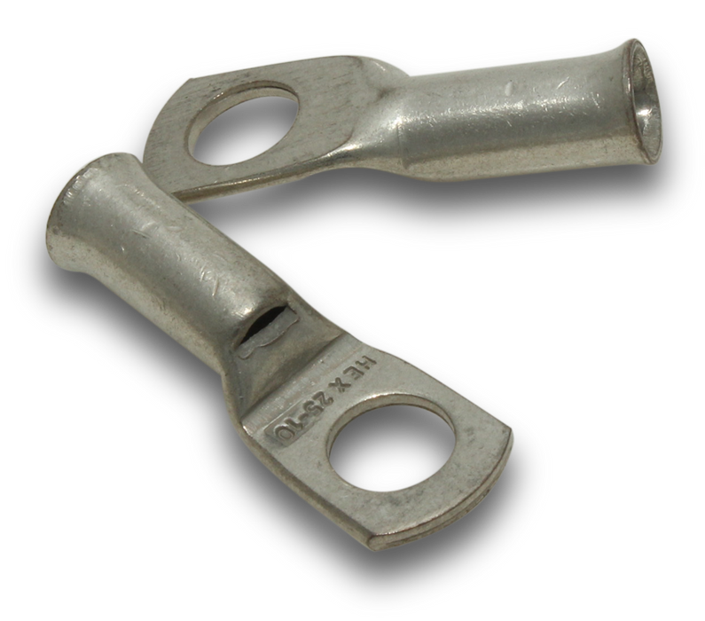 Crimp Lug 10mm Bellmouth M6 Hole