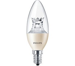 Philips 929001140408 LED Candle Master DT 6-40W E14 B38 35mm Clear Dimmable