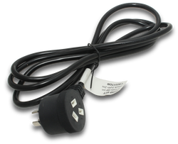 Elecsupp Cord Set 2mtr 3/1.0 Black TO 3pin