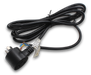 Elecsupp Cord set 3. 3/1.0 black TO 3pin