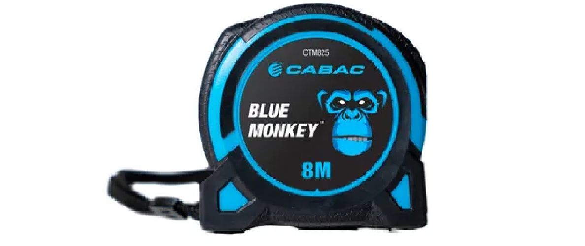 Cabac Blue Monkey Electrician's Tape Measure 8m