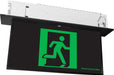 Clevertronics LP Ultrablade Pro Exit, Theatre, Recessed blade Exit, Single sided, Pictogram, Clevertest Plus