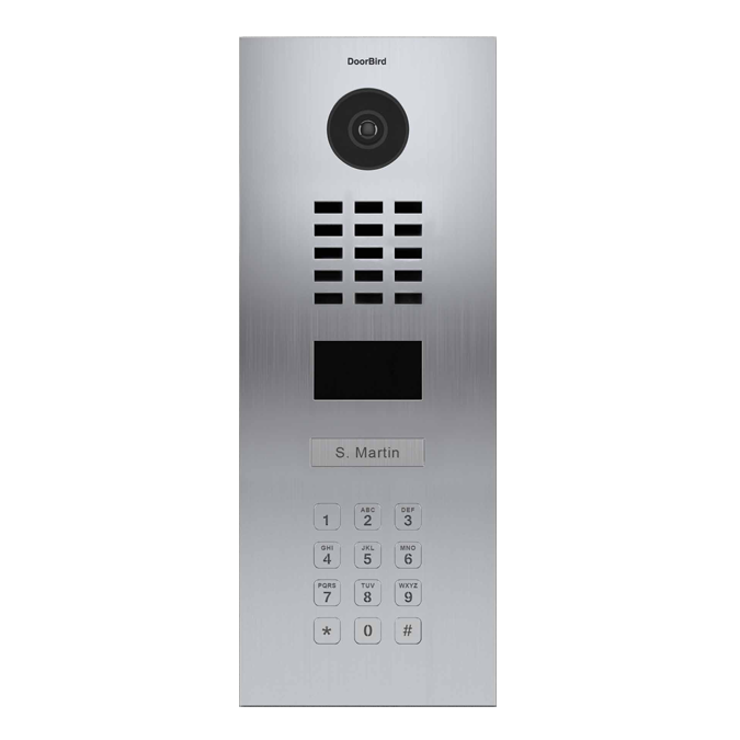 Arrowhead Flush Stainless IP Intercom With Integrated Keypad