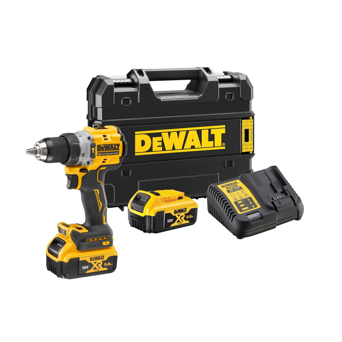 DeWalt 18V Compact Premium Hammer Drill - 5Ah Kit