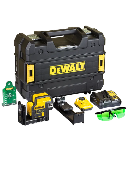 DeWalt 12V XR Crossline & SpotLaser Kit Green Beam