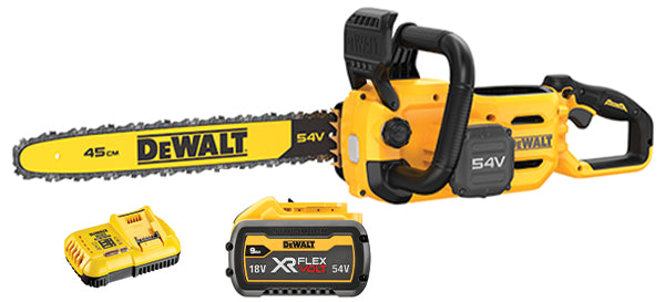 DeWalt FlexVolt 54V 45cm Chainsaw 1x9Ah Kit (w/ Hard Carry Case)