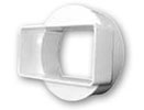 Manrose Short Round-Rectangularadaptor-Male 40710 Simx