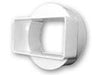 Manrose Short Round-Rectangularadaptor-Male 40710 Simx