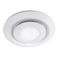 Simx Contour Large Round Fascia & Tri Colour Led Matte White