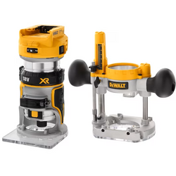 DeWalt 18V XR Li-Ion Brushless 8mm Router with Plunge Base - Bare Unit