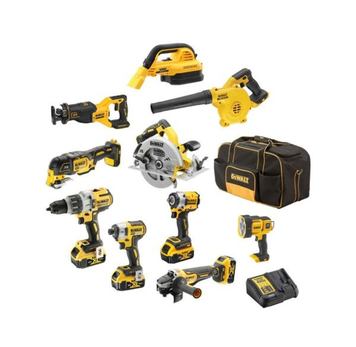 Dewalt 18V Cordless Combo Kit Brushless 10pc With 4X 5Ah