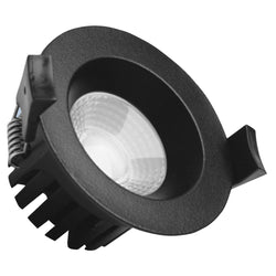 PROLUX LIGHT DOWNLIGHT 8W RECESSED CUT OUT BLACK 3K 80X80X40