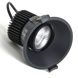 PROLUX LIGHT DOWNLIGHT 13W TILT RECESS CUT OUT 90 BLACK 3K 100X94