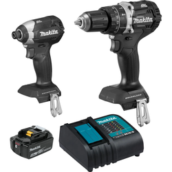 Makita 18V Kit LXT Brushless Black Hammer driver / Impact 2-PC (5.0Ah) Kit