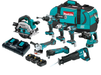 Makita 18V Lxt Brushless Cordless 8-Pcs Combo. Kit (5.0Ah)