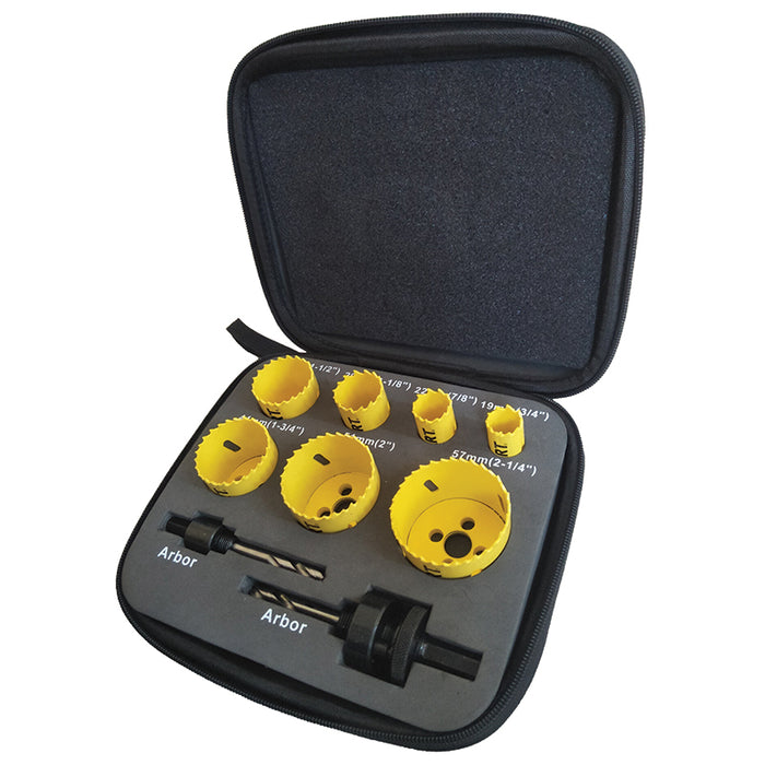 Trucut Dart  9 Piece Premium Plumbers Holesaw Kit