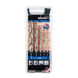 Alpen Set Long Life Concrete 5 pcs., 4.0 5.0 6.0 8.0 10.0mm