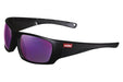 Transnet Tokyo Safety Glasses Matt Black Frame Lilac Mirror Lens AF AS AS/NZS Cert