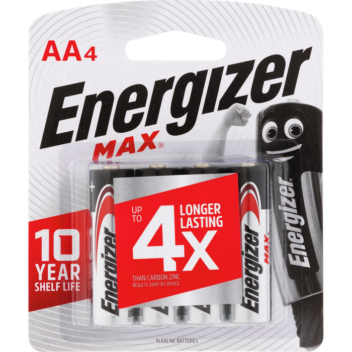 Energizer E000029000 Battery 1.5V AA Size Alkaline Max 4 Pack