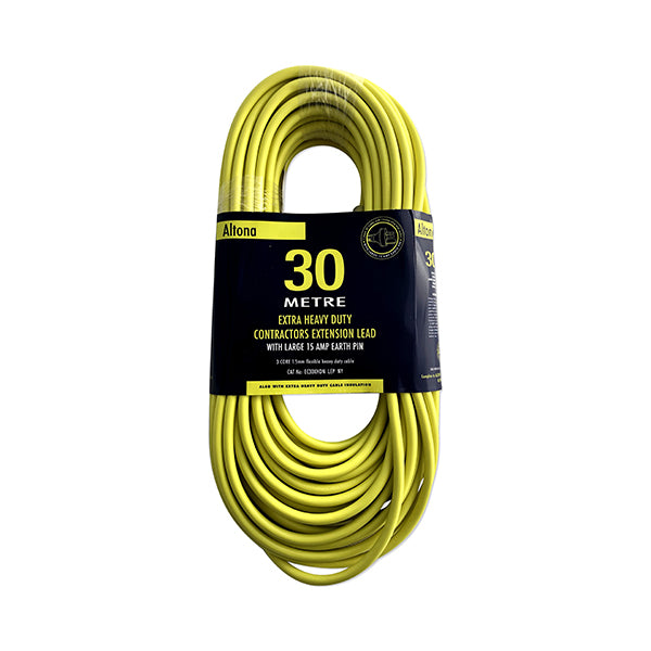 Altona 30mtr, Xtra H/D 15A 1.5mm Ext. Lead with Neon and Lar