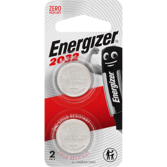 Energizer E303803800 Battery 3V 2032 Coin Lithium 20 x 3.2mm 2 Pack