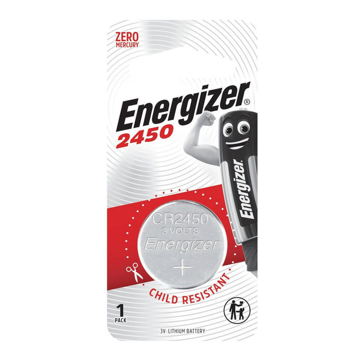 Energizer E303806200 Battery 3V 2450 Coin Lithium 24.5 x 5mm