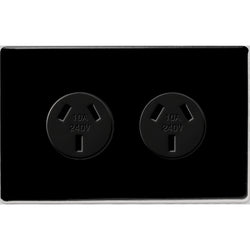 Legrand HPM ED 10A DOUBLE AUTOSW PPT BLACK